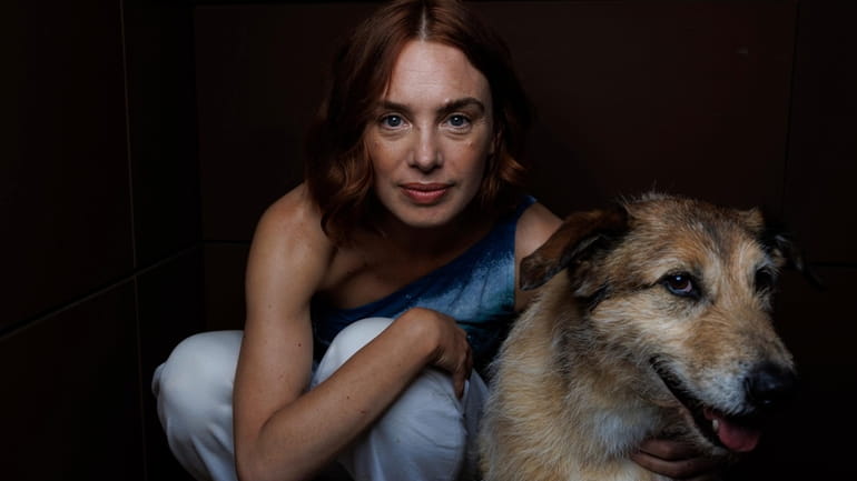 Director Laetitia Dosch and Cosmos pose for portrait photographs for...