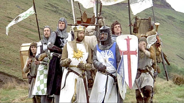 A scene from "Monty Python and the Holy Grail."