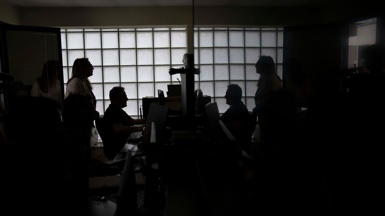 Head of Anti Mafia force (DIA), Carla Durante, left, is...