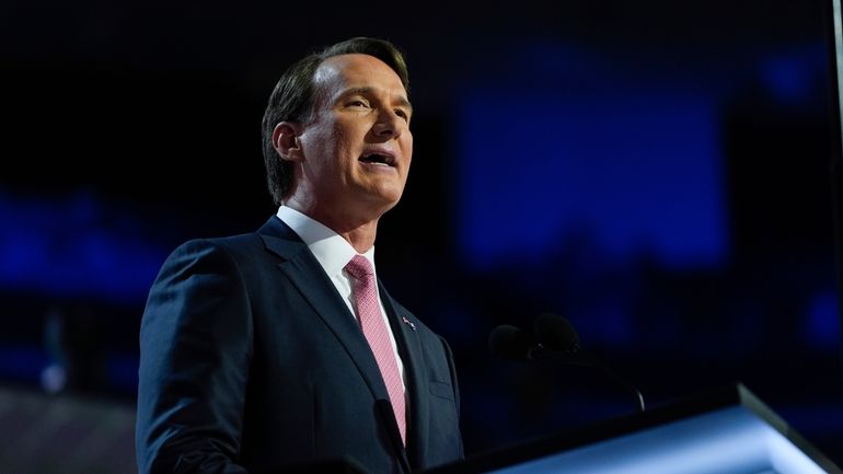 Gov. Glenn Youngkin, R-Va., speaks during the Republican National Convention...