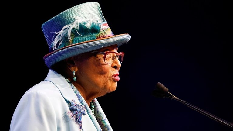 U.S. Rep. Alma Adams speaks at the North Carolina Democratic...