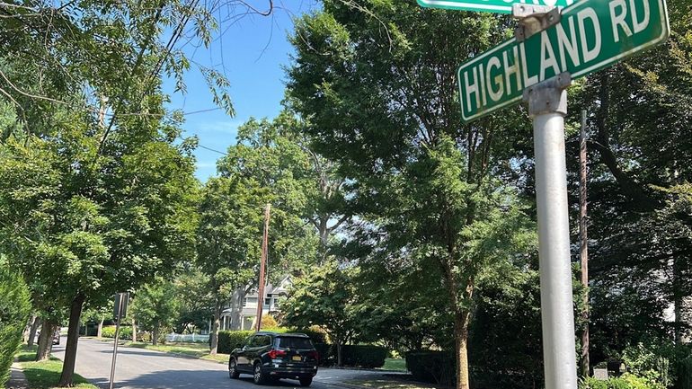 Highland Road is one of the streets in Glen Cove...