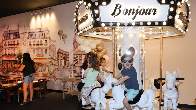 Jack Valdivia, 3, of Oyster Bay, plays at Madeline's Play...