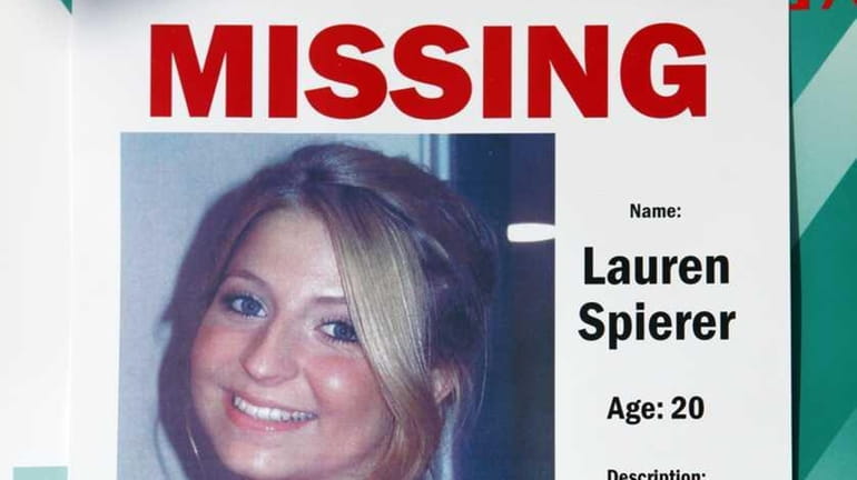 A poster for Lauren Spierer, the Greenburgh native who has...