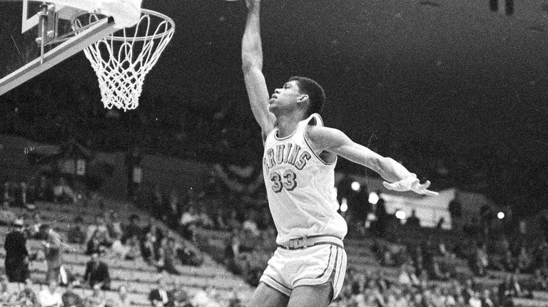 Kareem Abdul -Jabbar playing for the UCLA freshman team, Feb....