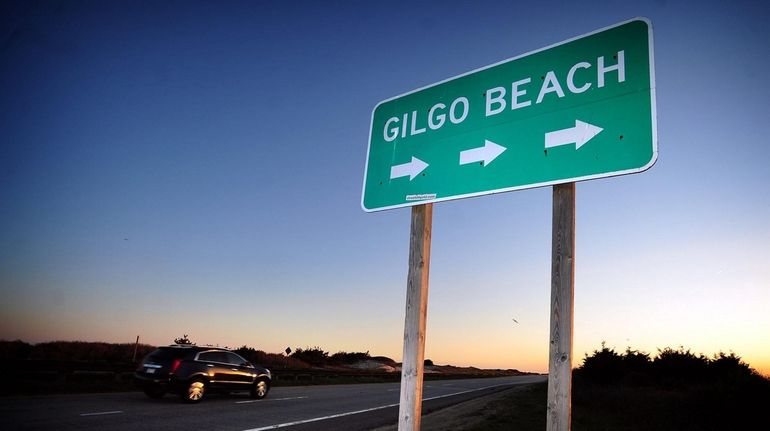 Photo of the Gilgo Beach sign along Ocean Parkway taken...