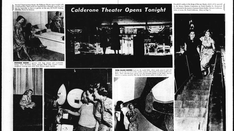 Newsday's coverage of the opening of the Calderone Theatre.