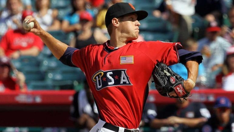 U.S. Futures All-Star Zack Wheeler, then of the San Francisco...