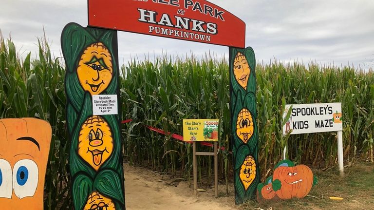 Spookley's children's maze is one of three corn mazes to...