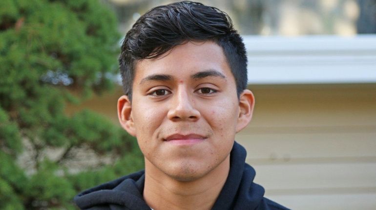 Michael Cuellar, a senior at Brentwood High School, was the...