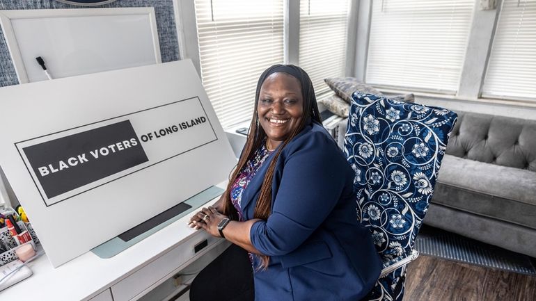 Rochelle Kelly-Apson, president of Black Voters of Long Island, at...