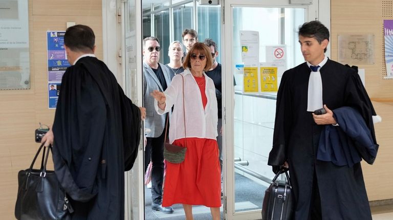 Gisele Pelicot arrives in the Avignon court house, in Avignon,...