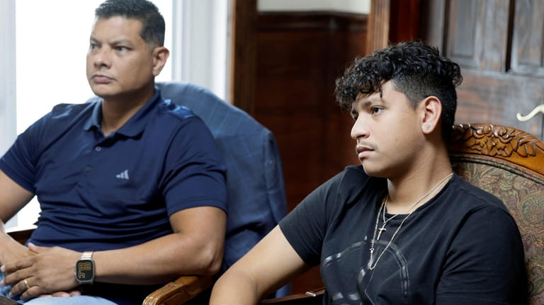 Royer Borges and his son, Parkland shooting victim Anthony Borges...