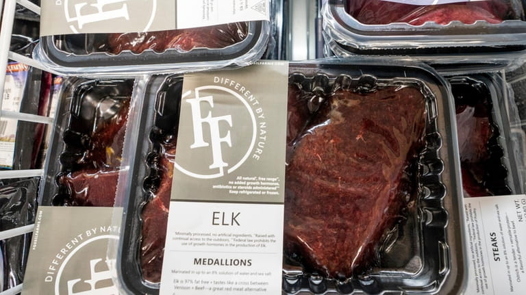 Elk medallions at Wild Fork Foods in West Hempstead.