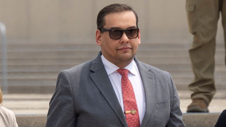 Rep. George Santos (R-Nassau/Queens) leaves U.S. District Court in Central...