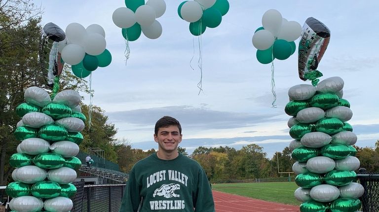 Matthew Scicutella of Locust Valley High School during homecoming.