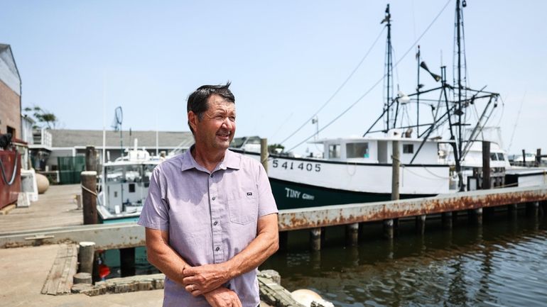 Rob Hart, owner of Shellfish Marine in West Sayville, on...