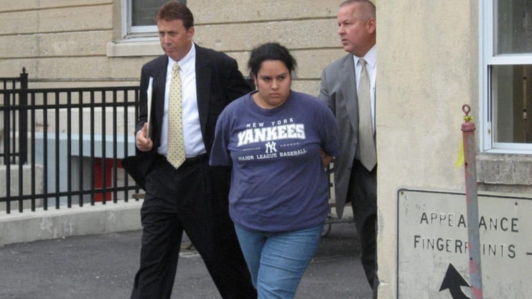 Samantha Alfaro, 18, of Bay Shore, pleaded not guilty to...