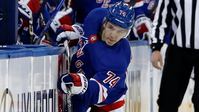Rangers' Vitali Kravtsov knocked out of game in first period - Newsday