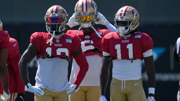 49ers training camp: Brandon Aiyuk acts, sounds like top receiver