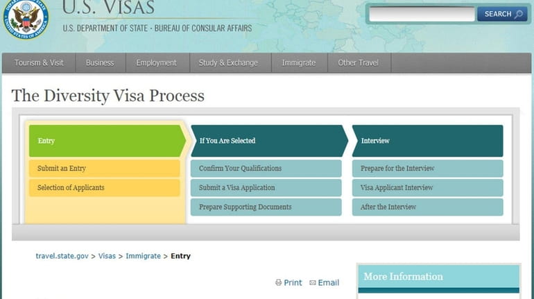 This screenshot shows the U.S. Department of State's website about...
