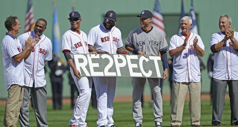 Rays present Derek Jeter with framed Don Zimmer jersey