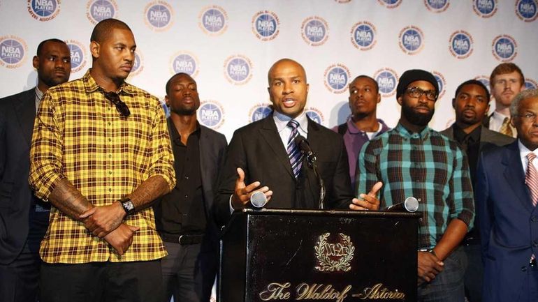 Derek Fisher, President of the National Basketball Players Association is...