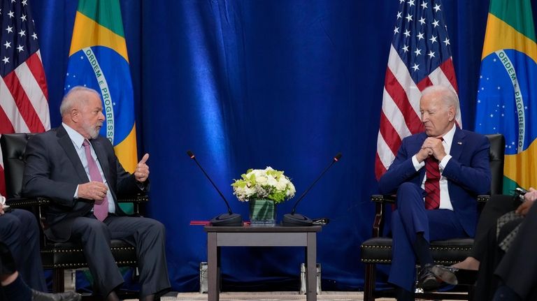 President Joe Biden meets with Brazil's President Luiz Inacio Lula...