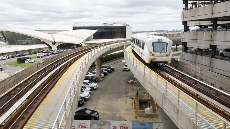 The Port Authority should consider temporarily making the AirTrain, seen...
