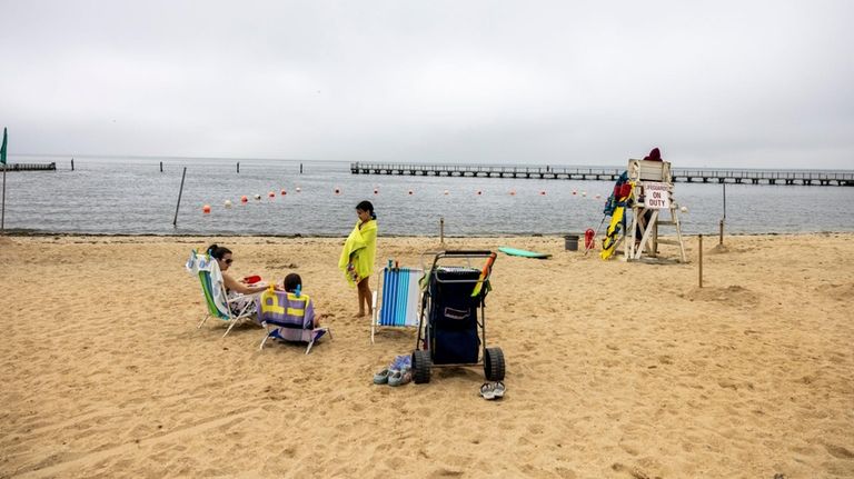 Tanner Park Beach on Tuesday. The beach has been the...