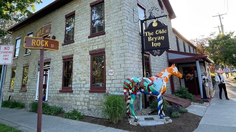 Dining in a historical landmark at the Olde Bryan Inn...