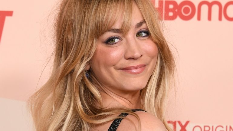 Kaley Cuoco met boyfriend Tom Pelphrey in April.