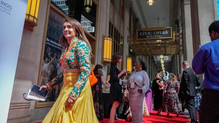 People arrive for the James Beard Awards Monday, June 10,...