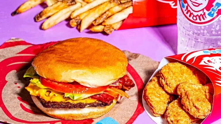 Wendy's $5 Biggie Bag features the choice of a crispy chicken...