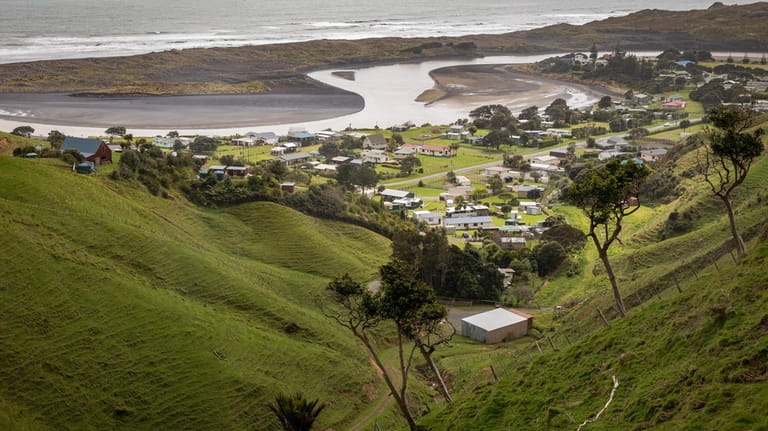 A general view of Marokopa Township in the North Island...