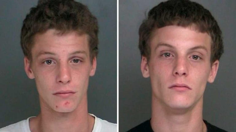 Suffolk County police have arrested Daniel Amarosa, 21, left, and...