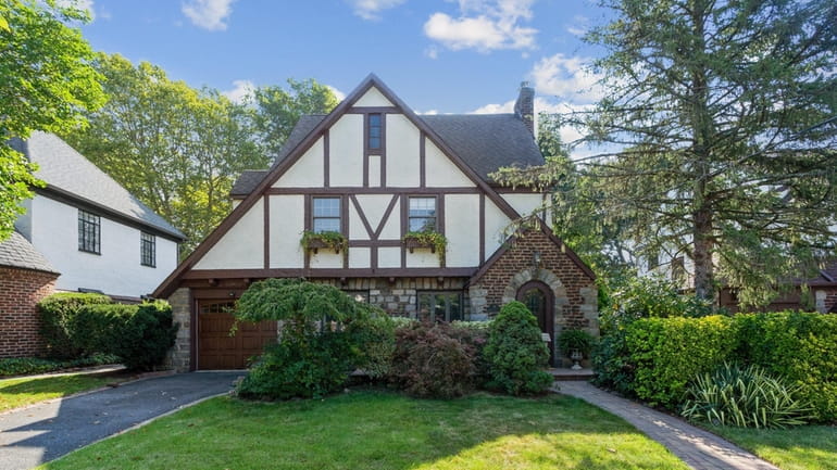 This Malverne Tudor is on the market for $670,000.