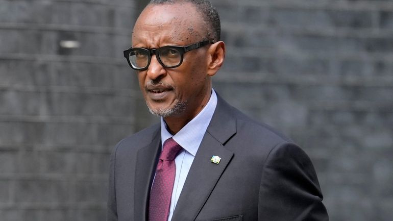 FILE — President of Rwanda Paul Kagame walks along Downing...