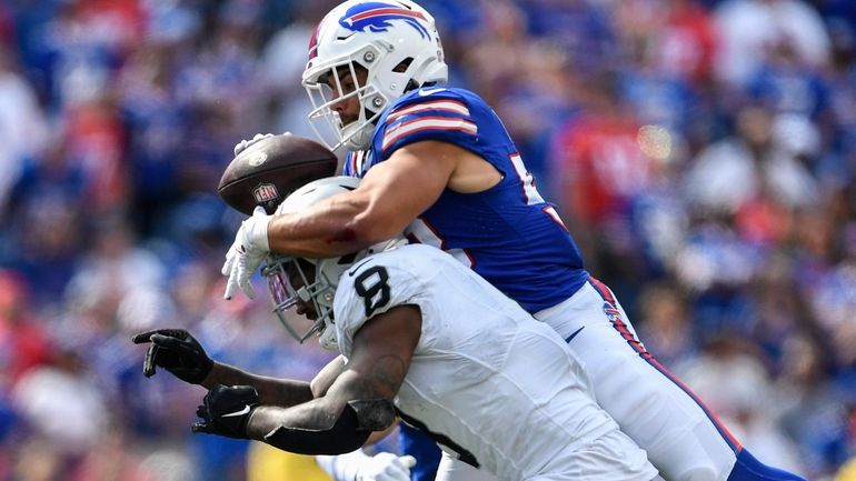 Buffalo Bills' Taylor Rapp fined for hit on Raiders' Davante Adams