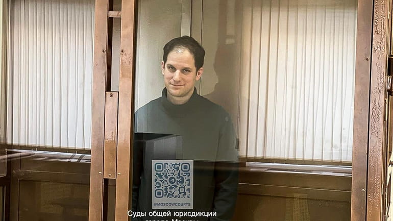 In this photo released by the Moscow's City Court, Wall...