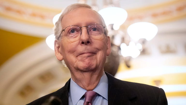 Senate Minority Leader Mitch McConnell of Ky., says he will...