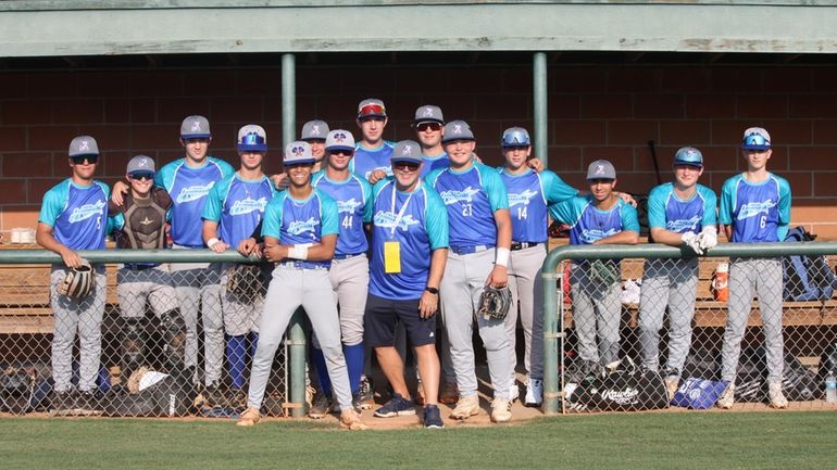 The East Hills Sid Jacobson JCC’s under-16 baseball team featuring 12 Long...