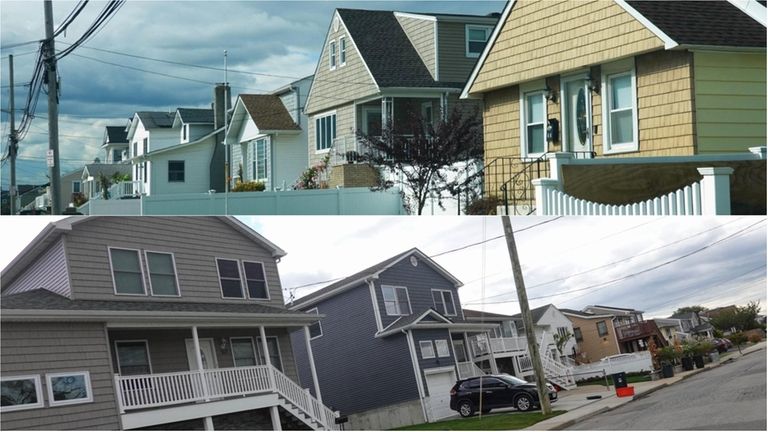 Homes along Waterford Road, top, and Sagamore Road in Island...