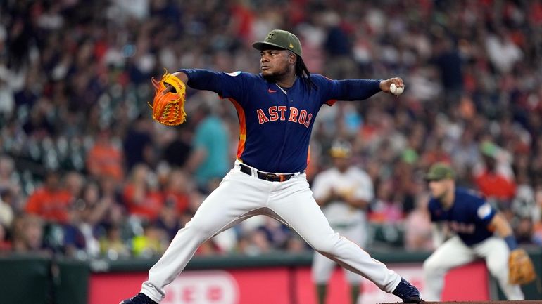 Valdez throws 4-hitter to lead Astros over Oakland 2-0 - Newsday