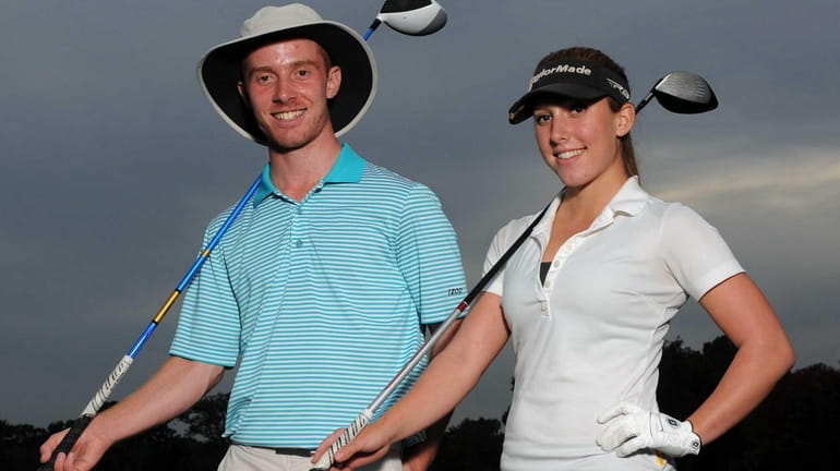 Farmingdale brother-sister golfers compete on same team - Newsday