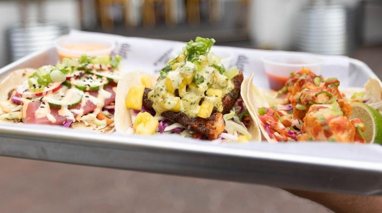 Fish tacos at Dirty Taco and Tequila in Port Washington,...