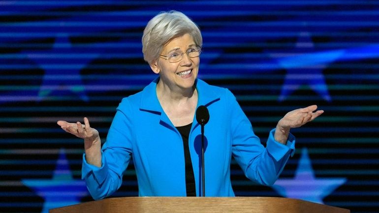 Sen. Elizabeth Warren, D-Mass., speaks during the Democratic National Convention...