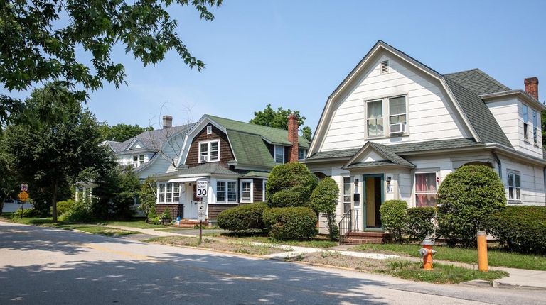 Houses on Second Street in Riverhead.