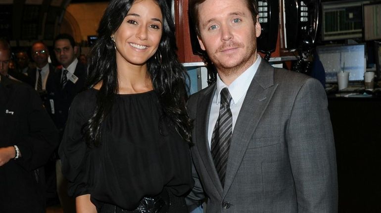 "Entourage" costars Emmanuelle Chriqui and Kevin Connolly ring the closing...