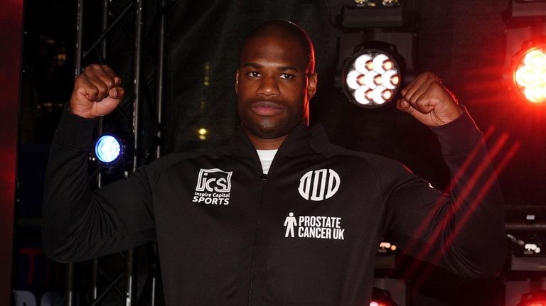 British boxer Daniel Dubois arrives at the Odeon Luxe Leicester...